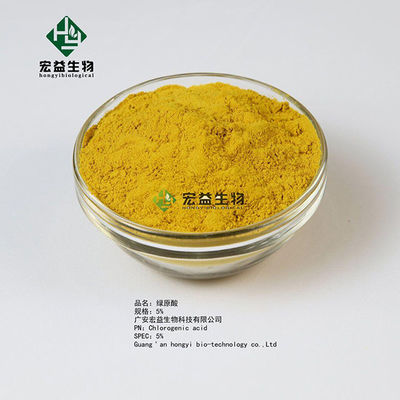 Brown ingiallisce la polvere Honeysuckle Extract Chlorogenic Acid Extract 5%